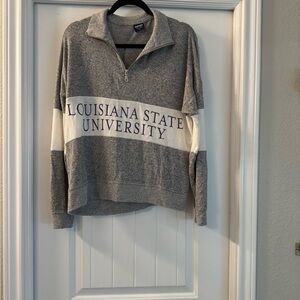 Spirit LSU Heather Gray Pullover